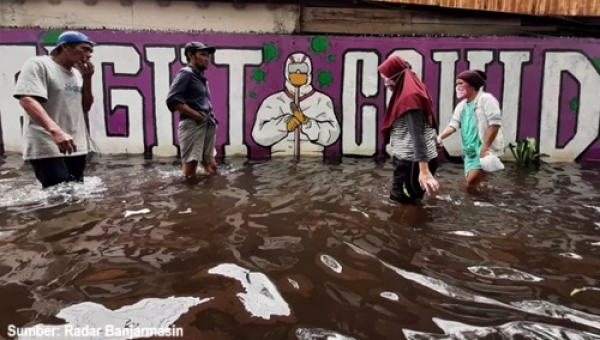 banjarmasin timur waspada banjir